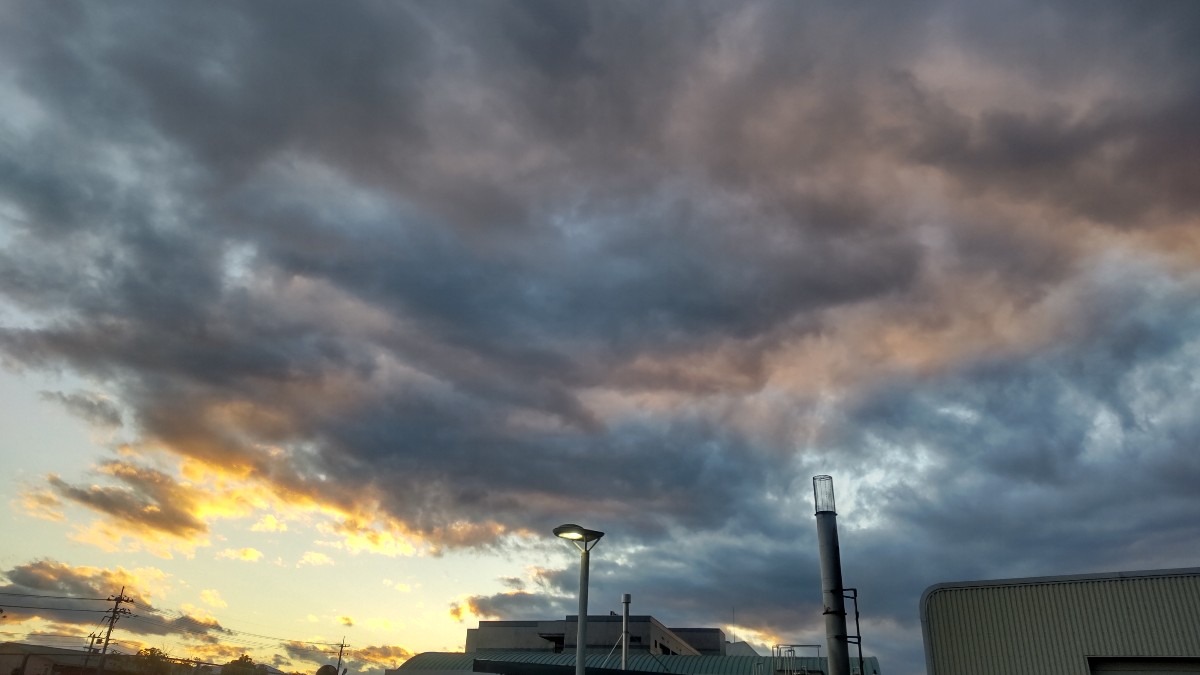 今日の夕焼け🌇