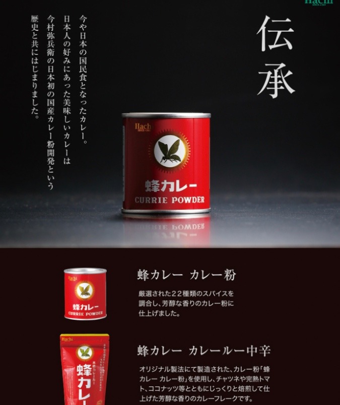 日本で初めて開発されたカレー粉です。
