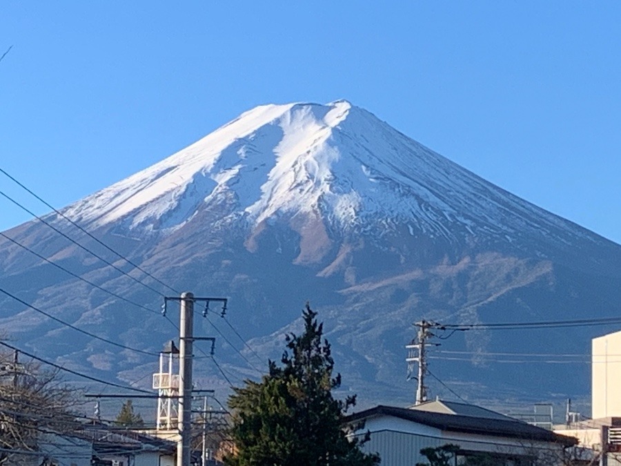 今朝の富士山