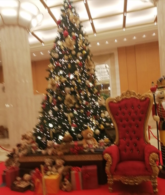 博多の日航ホテル　Xmasツリー
