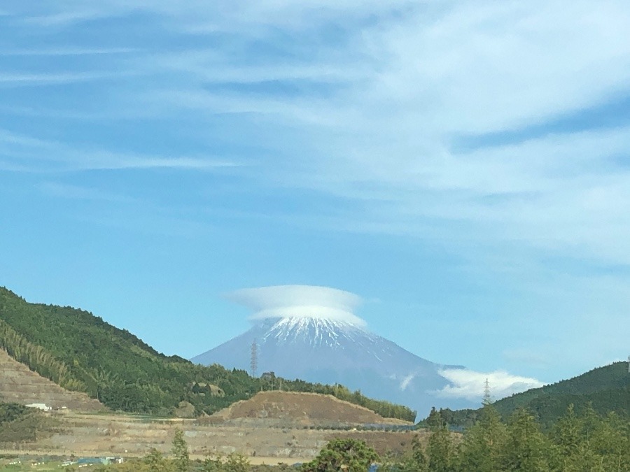 富士山見れた😍