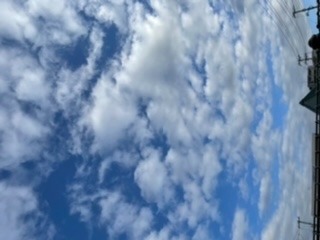 今朝の青空😊