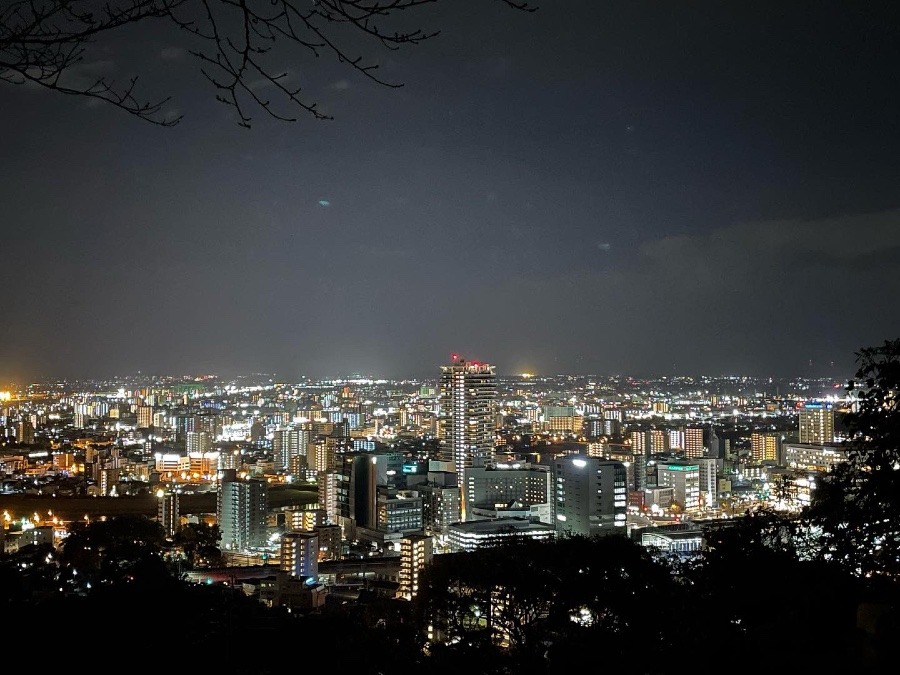 熊本の夜景⇔【花岡山】