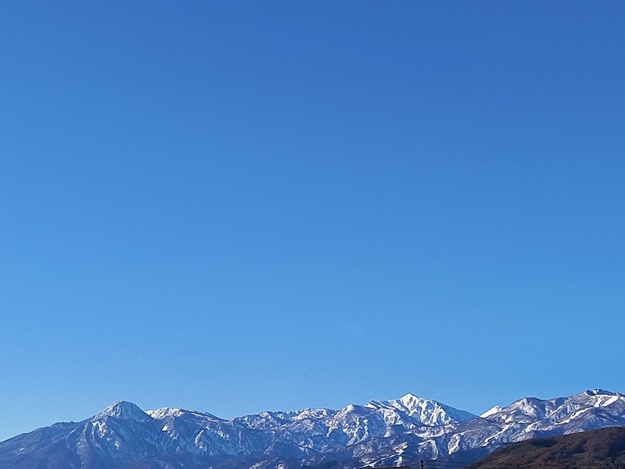 今朝の妙高山、火打山