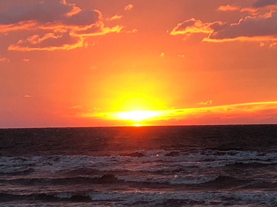 出雲の夕日