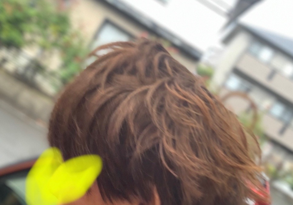 今朝の寝癖^_^