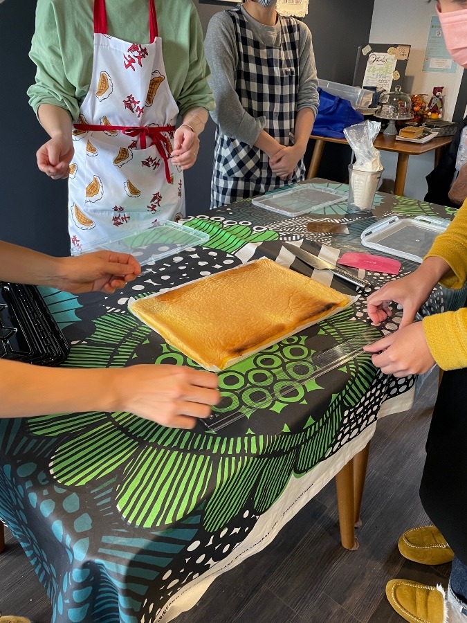 ほうじ茶ラテケーキ　お教室