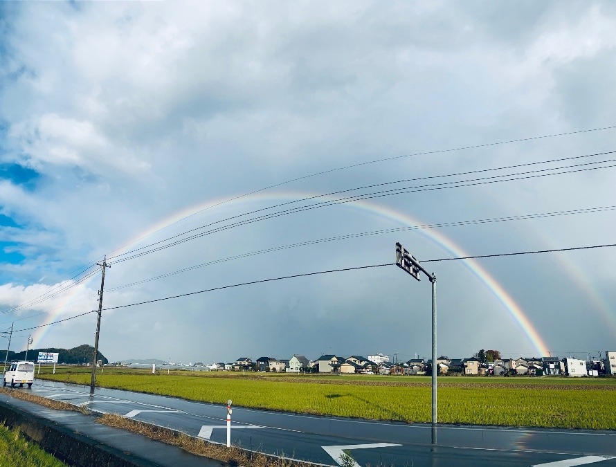 まさる虹🌈を激写🤳✨