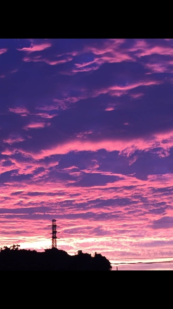 朝焼けの空
