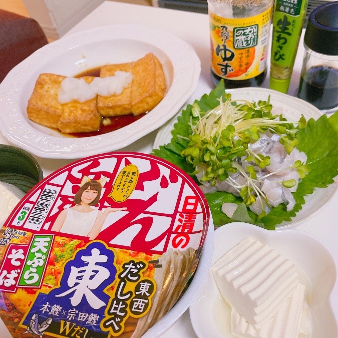 映えない晩ご飯