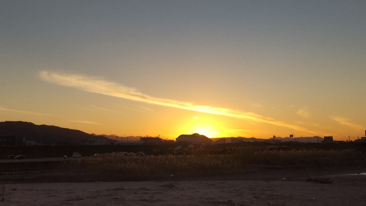 夕陽🌇と龍神雲🐉