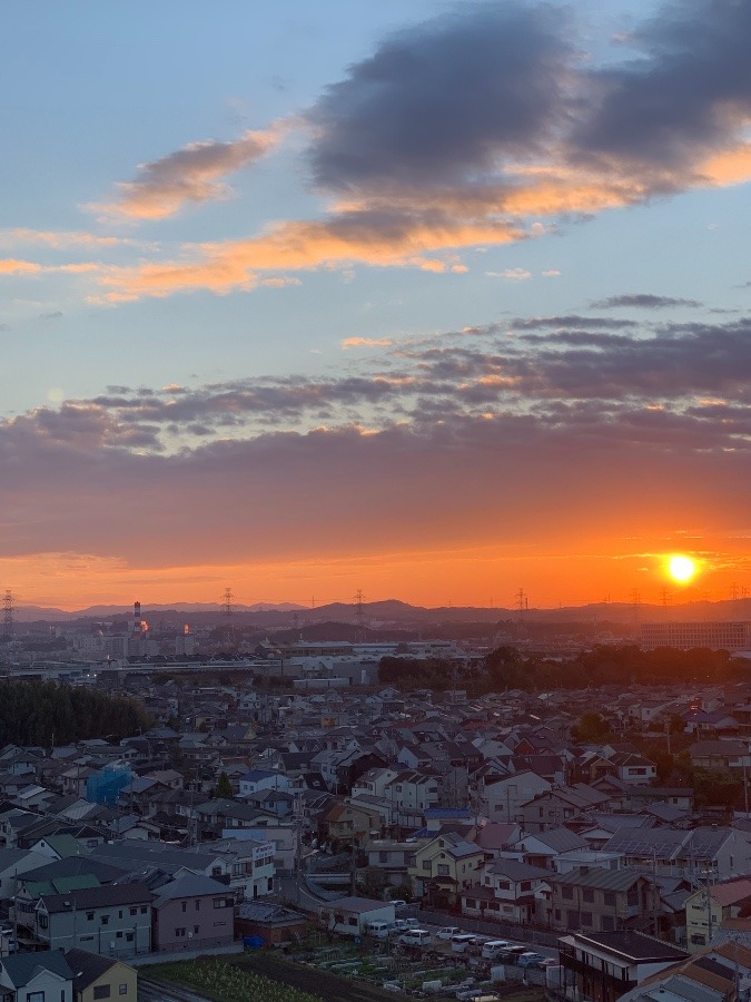 今朝の東の空