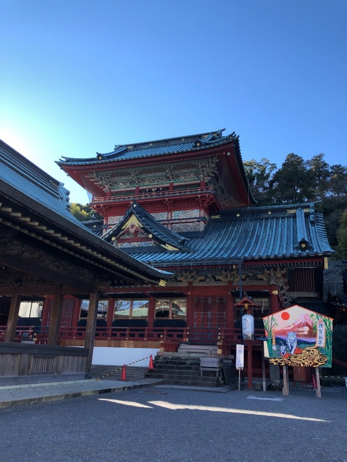 静岡浅間神社にて､来年の干支が学生さん達の創作作品でした。