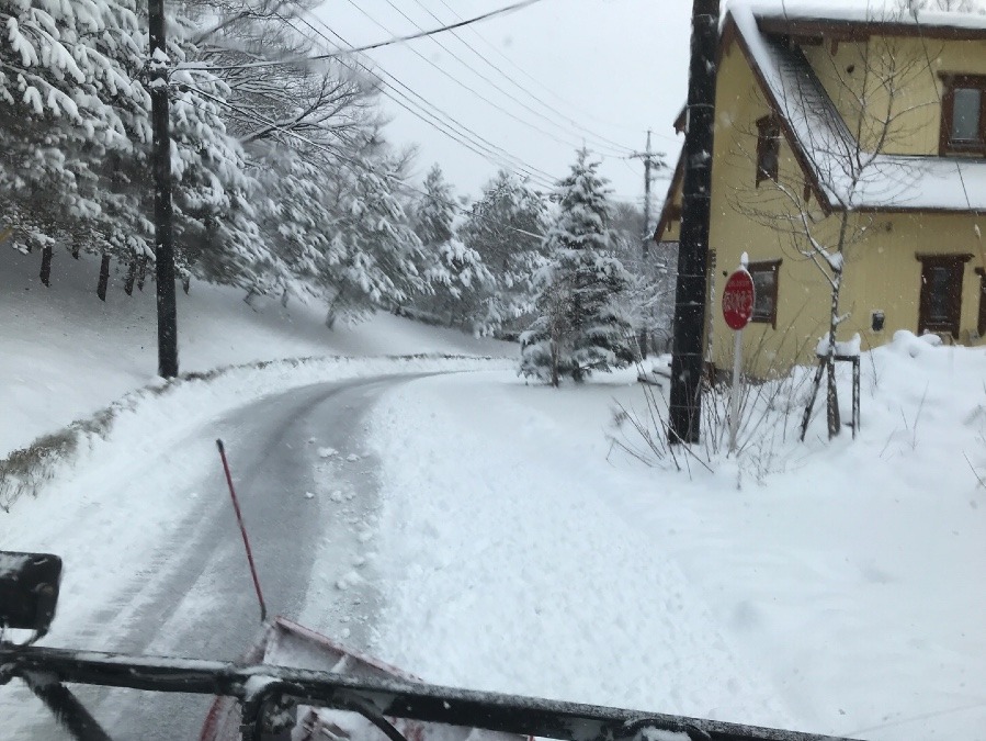 除雪車の車窓より