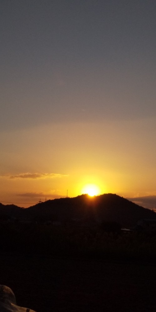 朝陽の出る瞬間！