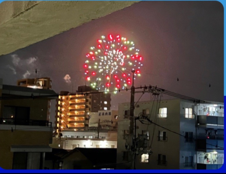 季節外れの花火