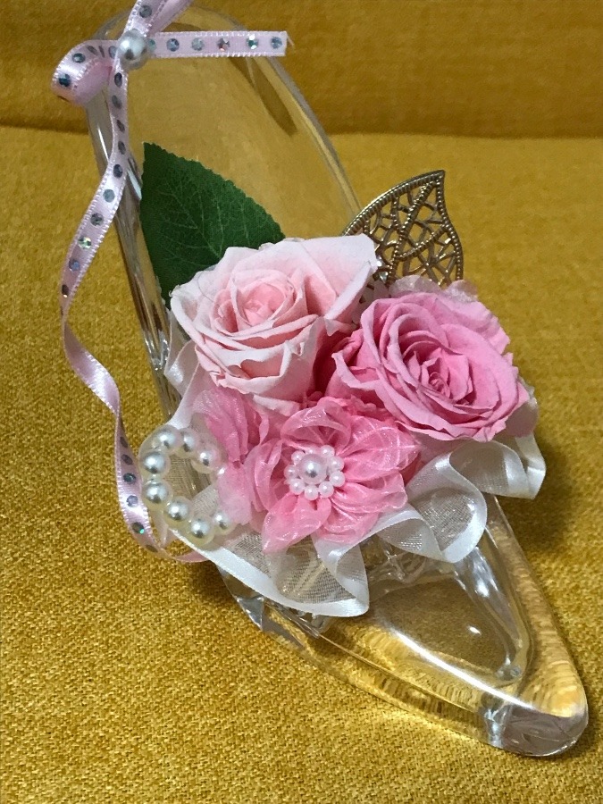 🎀ガラスの靴に薔薇の花🎀