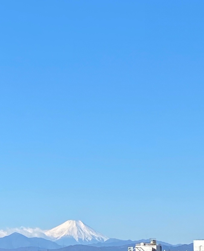 快晴の富士山