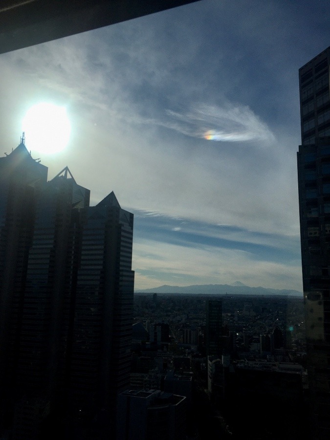 彩雲と富士山