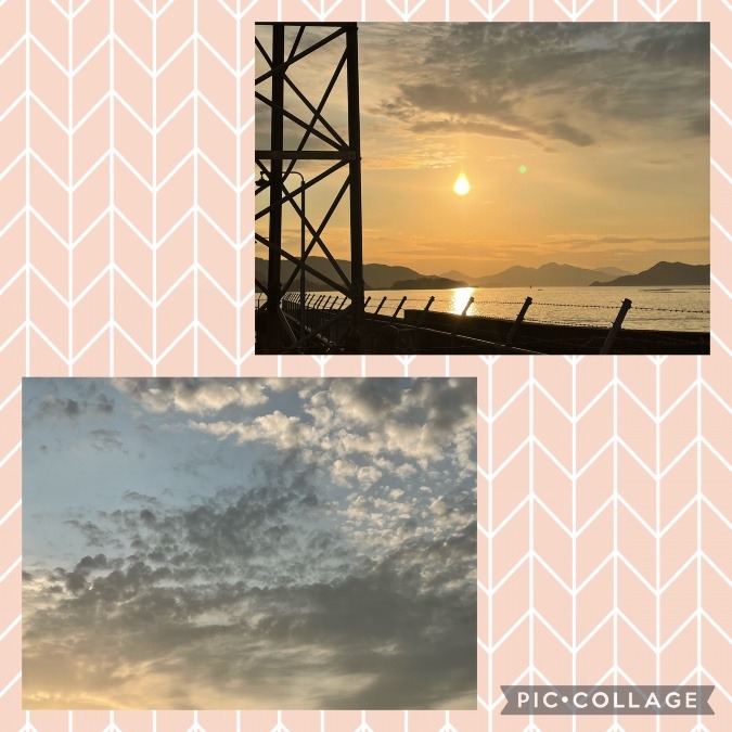 今日の夕焼け✨😊