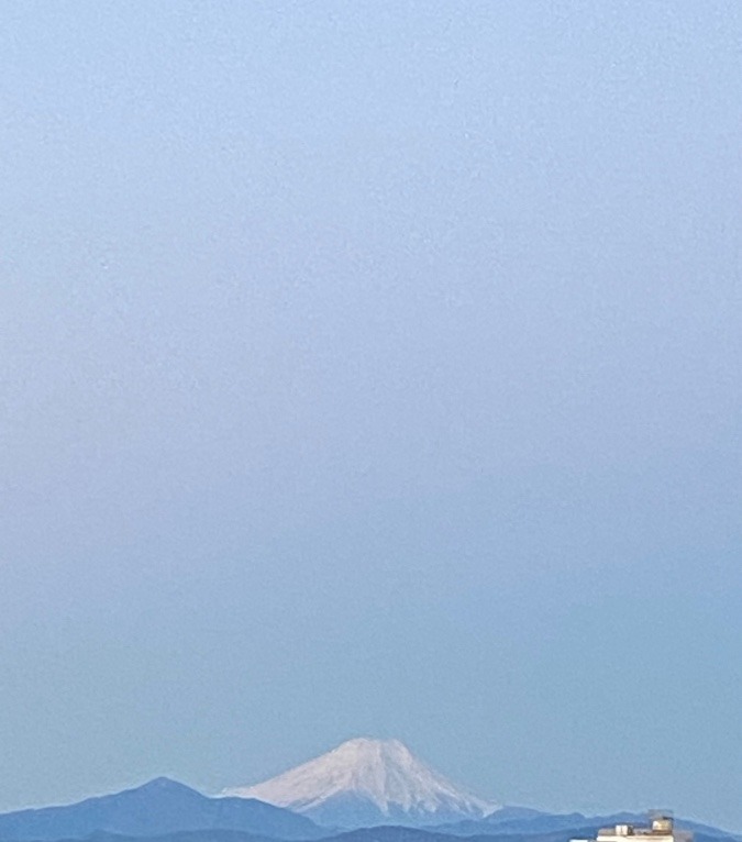 淡い富士山