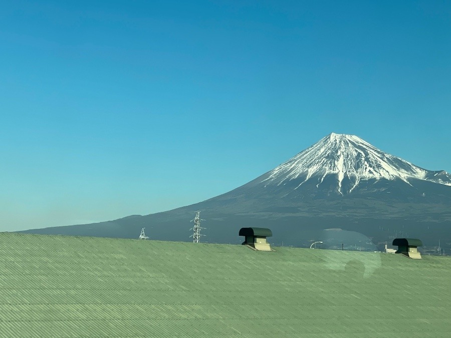 新幹線から見た富士山