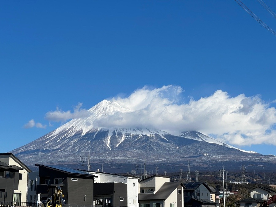 今朝の富士山