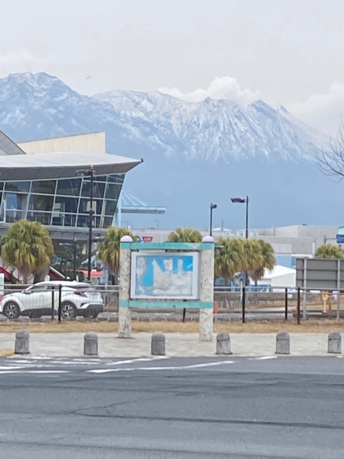 富士山じゃないよ桜島だよ‼️