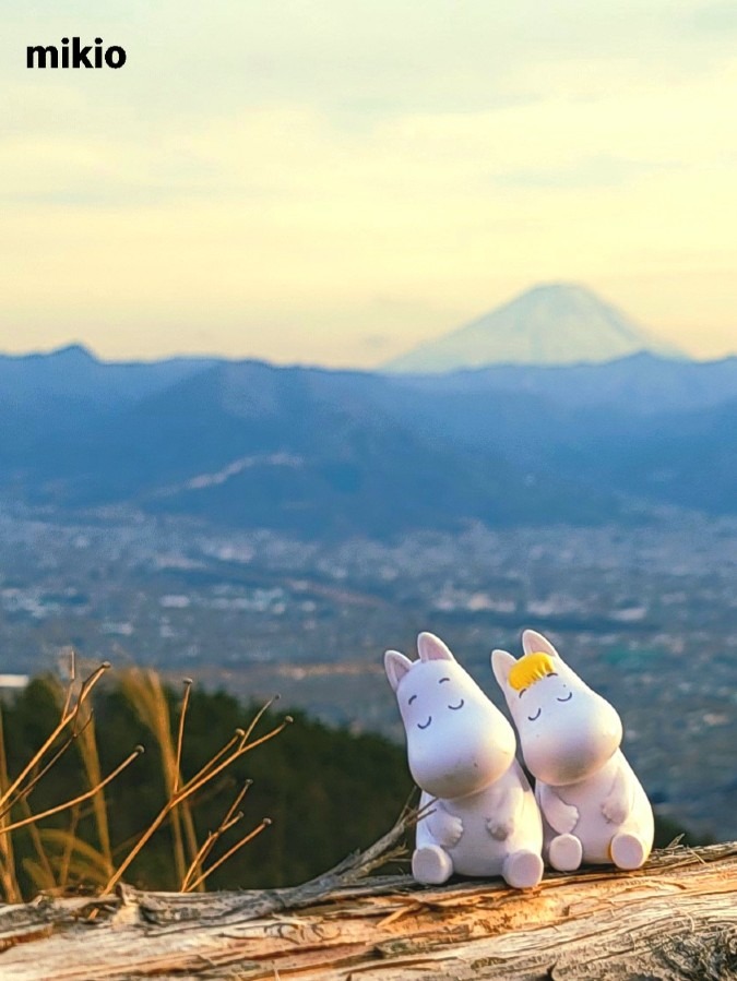 ムーミンと富士山