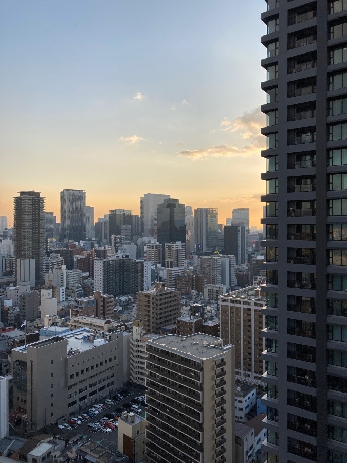 梅田の夕日