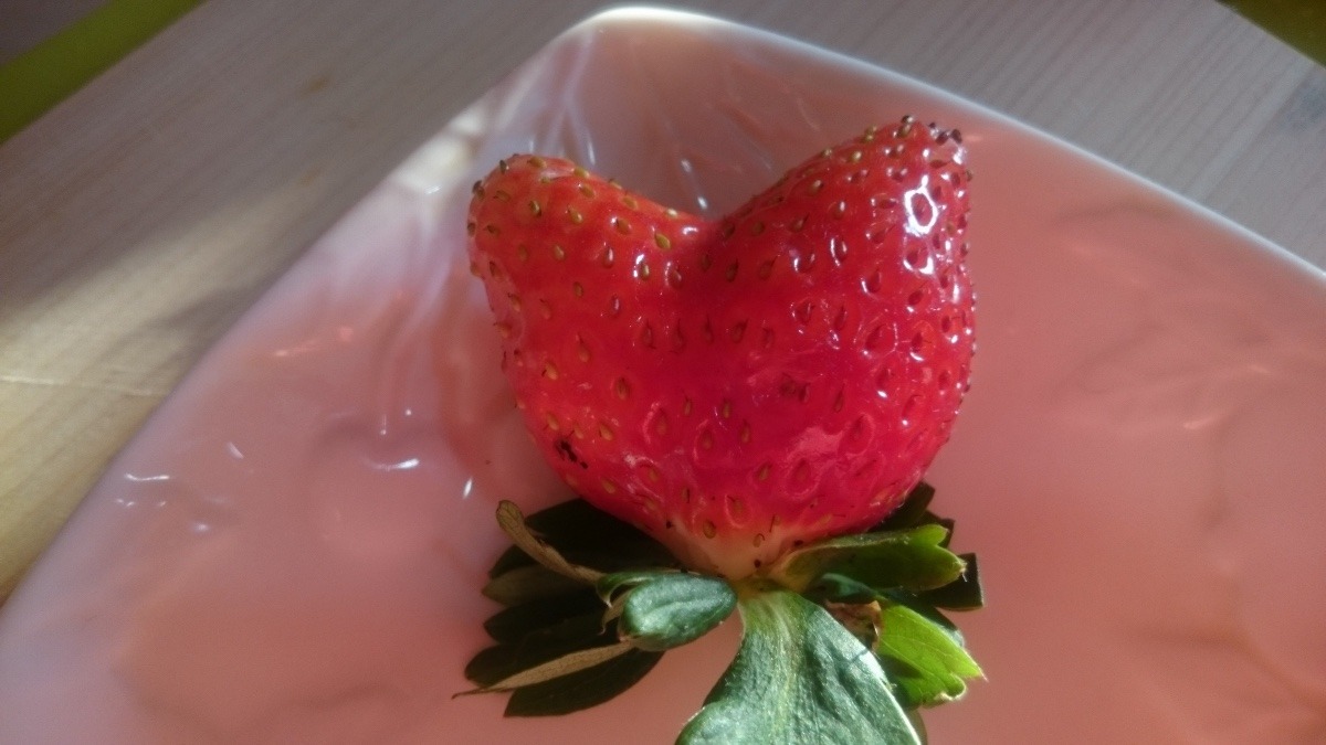 そのままで❤️ハートいちご🍓