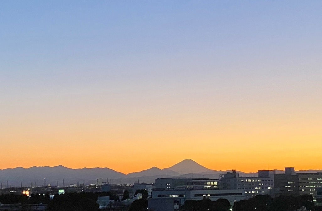 夕焼け富士