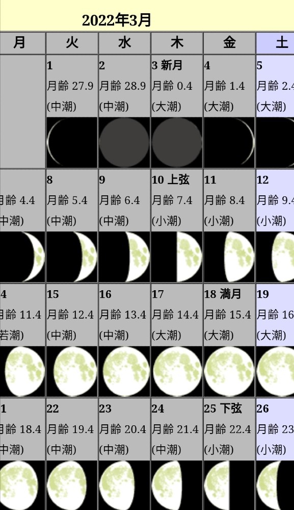 下弦の月🌗　やると良い事