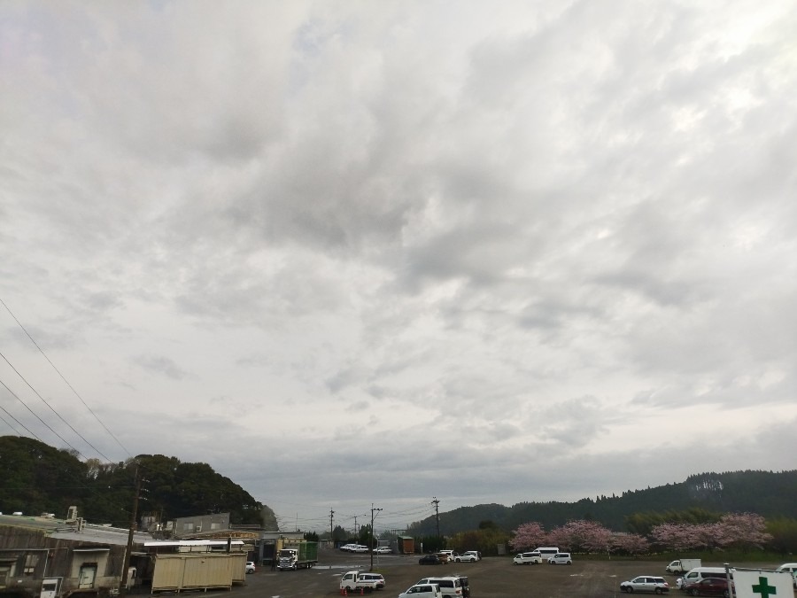 都城市（2022/3/30）　今朝は曇り☁️
