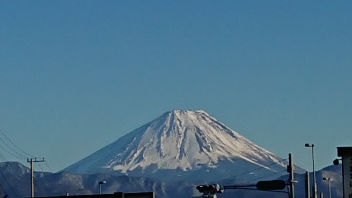 小作から富士山🗻