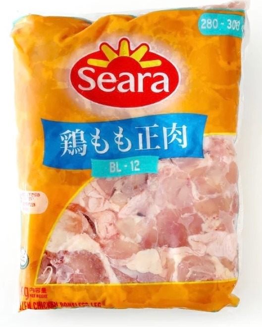ブラジル産.冷凍鶏モモ肉(2k)