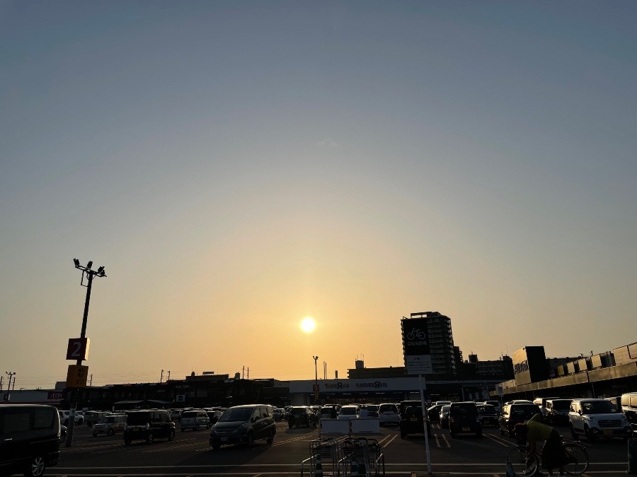 今日の夕日