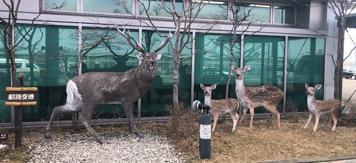 釧路空港のオブジェ