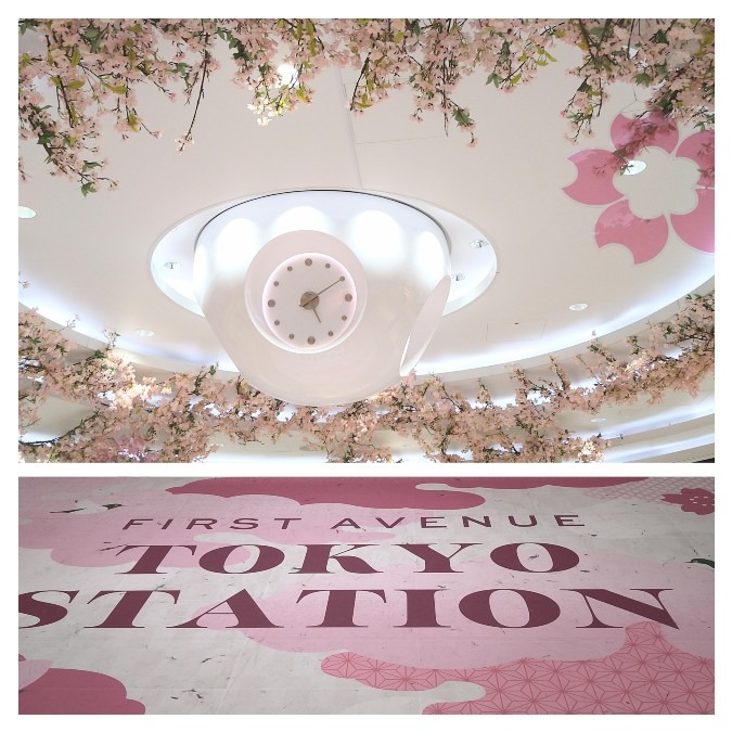 東京駅にも桜🌸