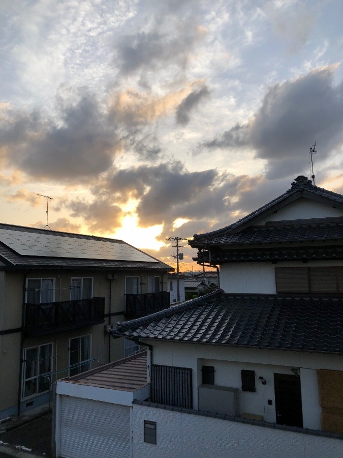 今朝の空