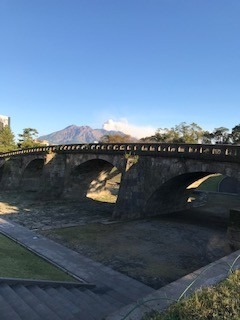 桜島と西田橋