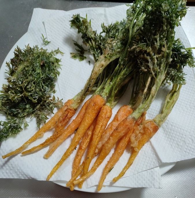 人参丸ごと天ぷら🥕