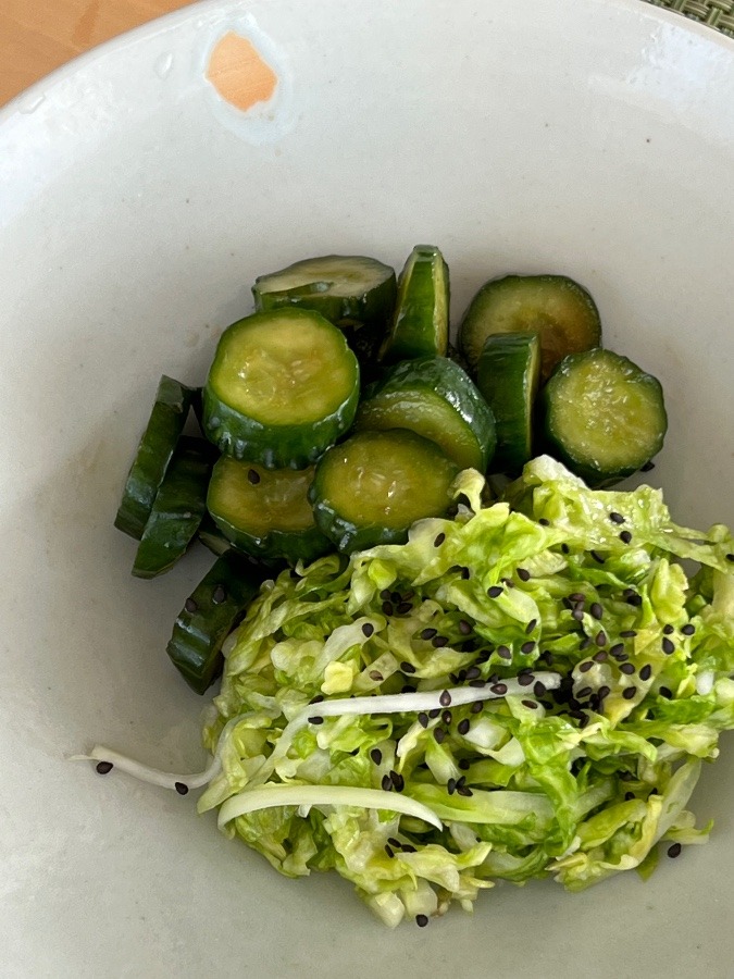 塩もみ野菜，されど！