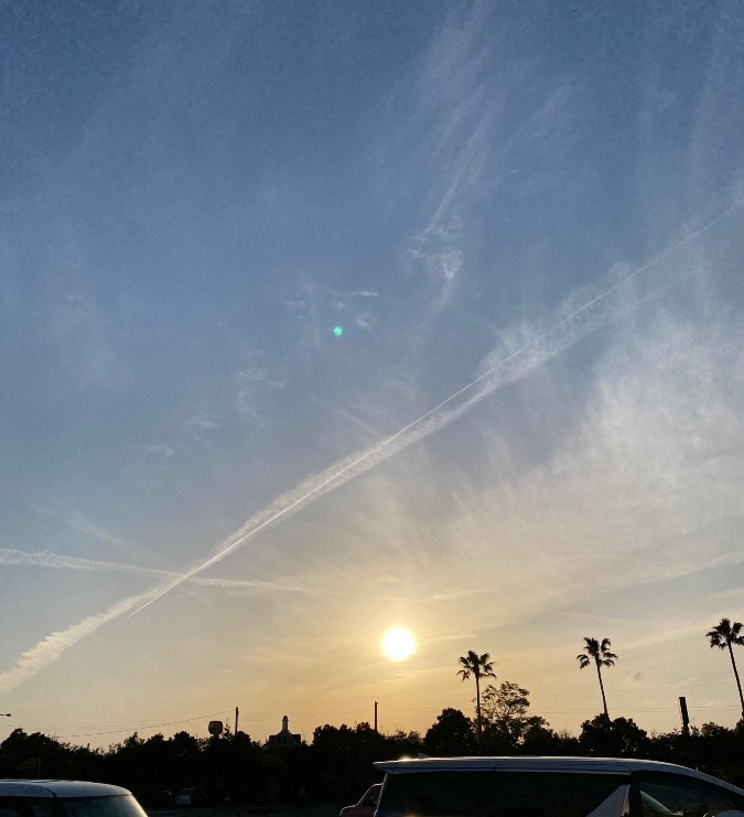 今日の夕陽✨