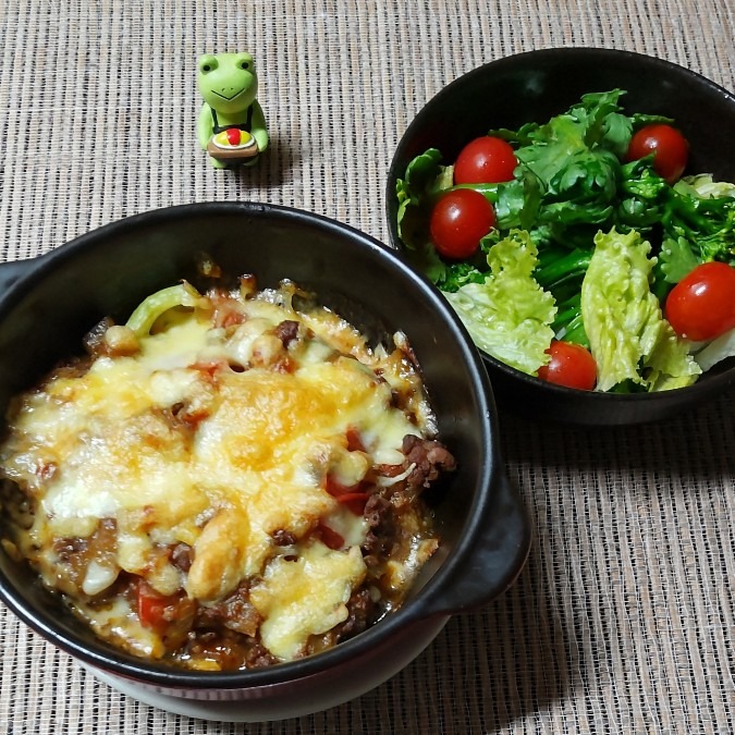 あるもんでグラタン＆サラダ🥗