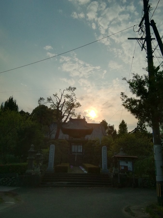 夕方の太陽