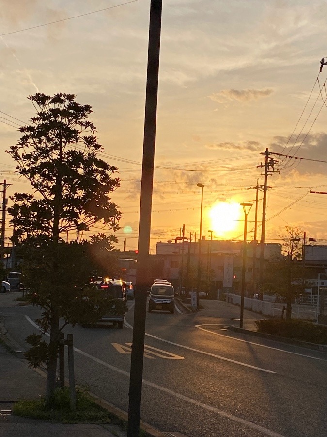 夕焼けです☀️