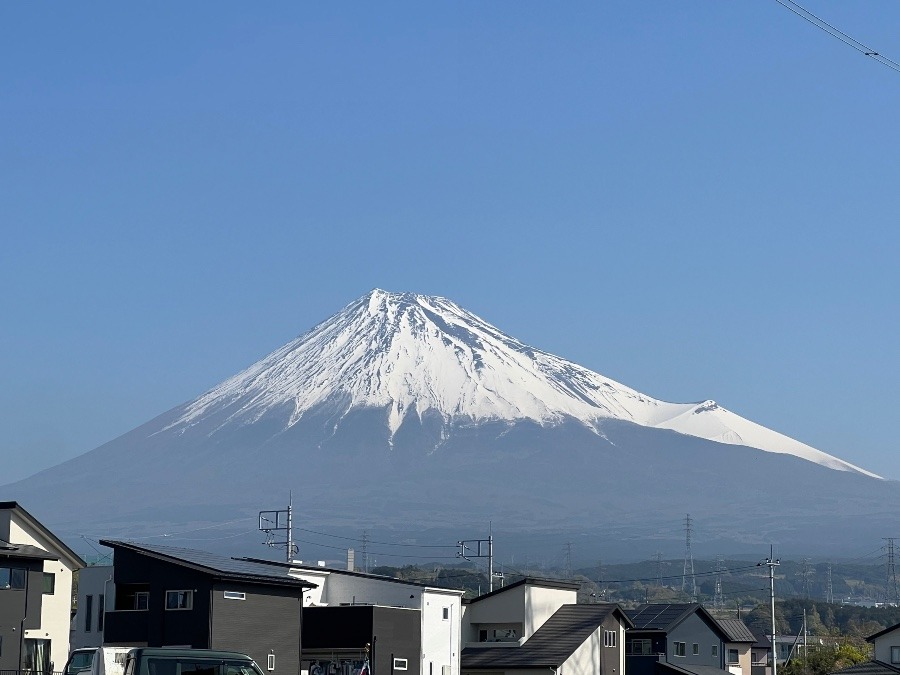 今朝の富士山