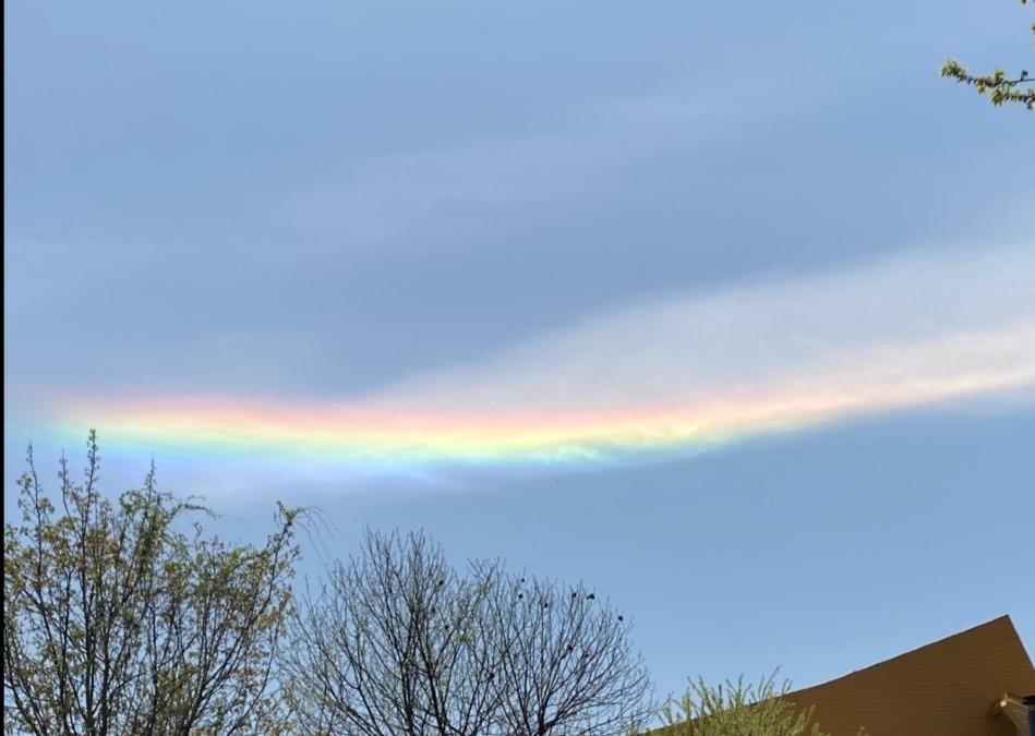 友人からの写メ　彩雲