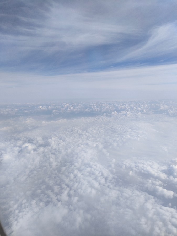 飛行機から見た雲海✈️